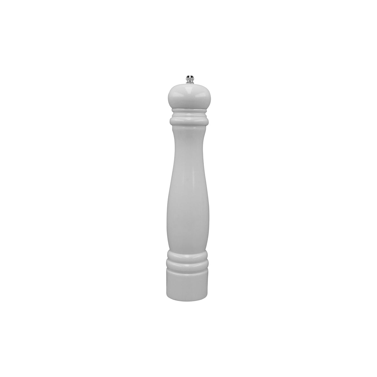 46210 Chef Inox Tempo Salt / Pepper Mill White Wood 320mm Tomkin Australia Hospitality Supplies