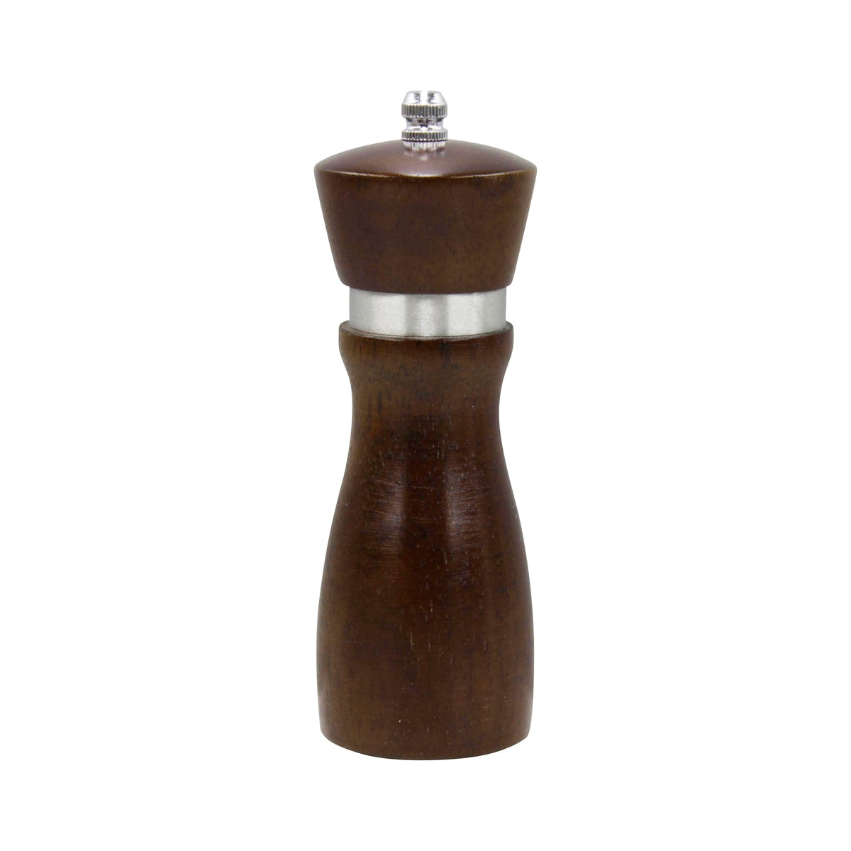 46285 Chef Inox Mondo Salt / Pepper Mill Dark Wood 155mm Tomkin Australia Hospitality Supplies
