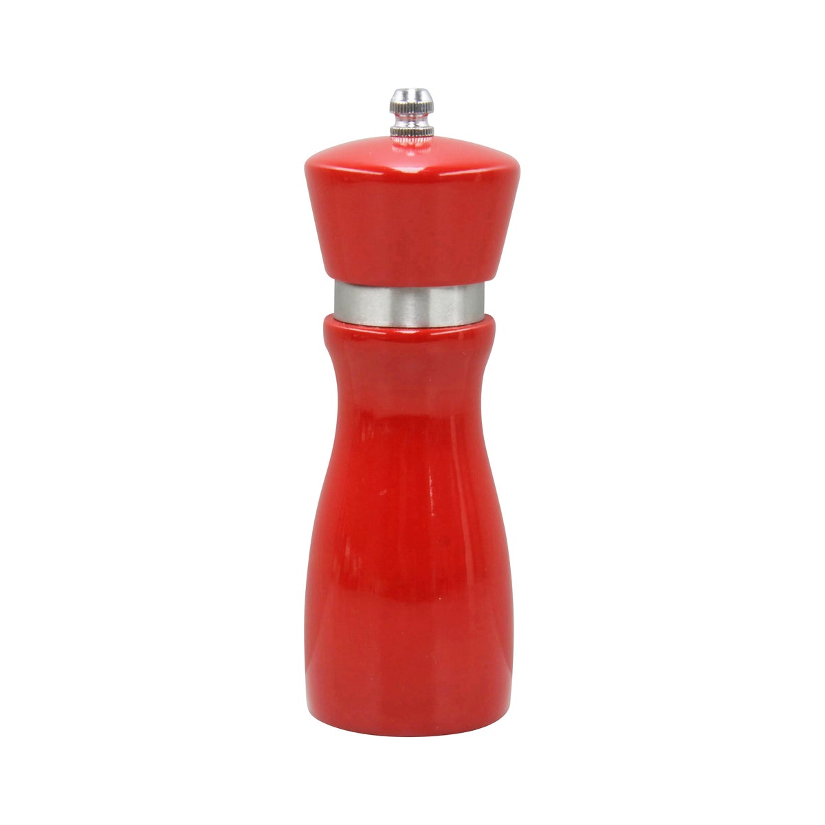 46300 Chef Inox Mondo Salt / Pepper Mill Red Wood 155mm Tomkin Australia Hospitality Supplies