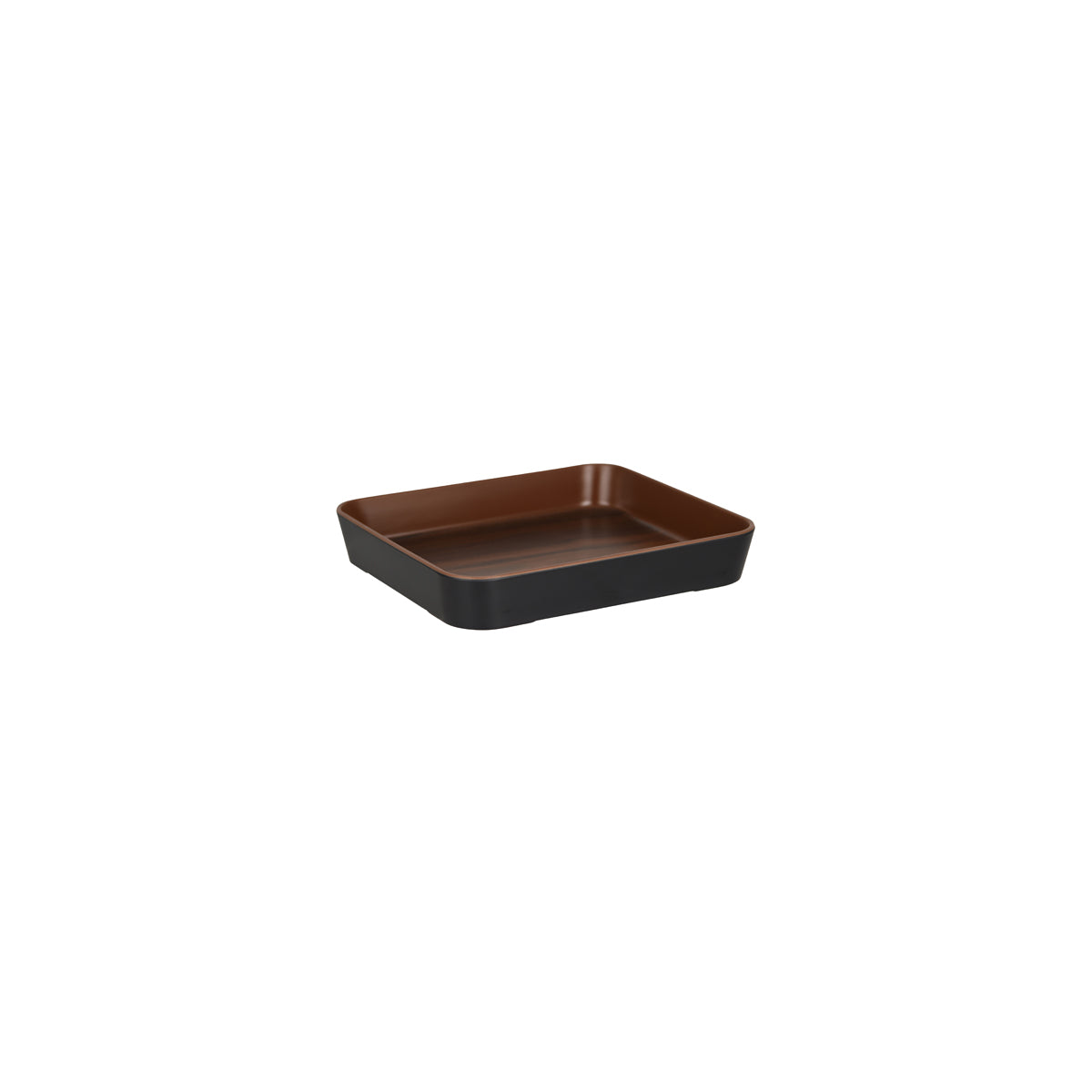 46395 Zicco Zicco Bento Box Walnut / Black Inroom Insert Tomkin Australia Hospitality Supplies