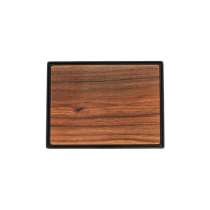 Zicco Melamine Contempo Dark Rectangular Tray 350x260x15mm