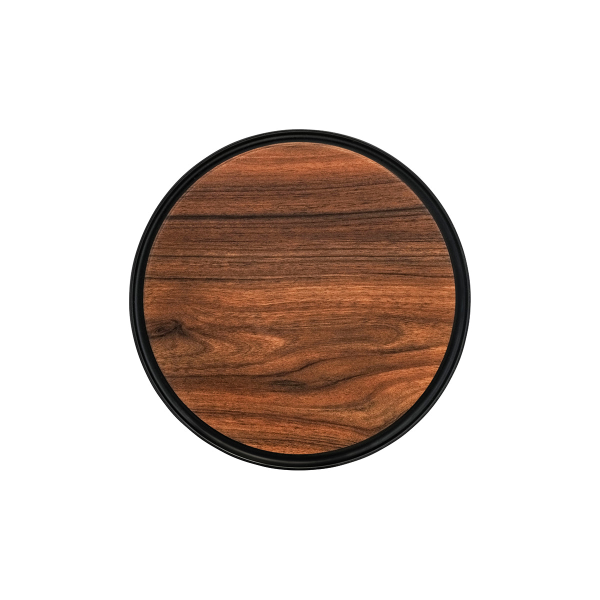 46625 Zicco Melamine Contempo Dark Round Tray 405x15mm Tomkin Australia Hospitality Supplies