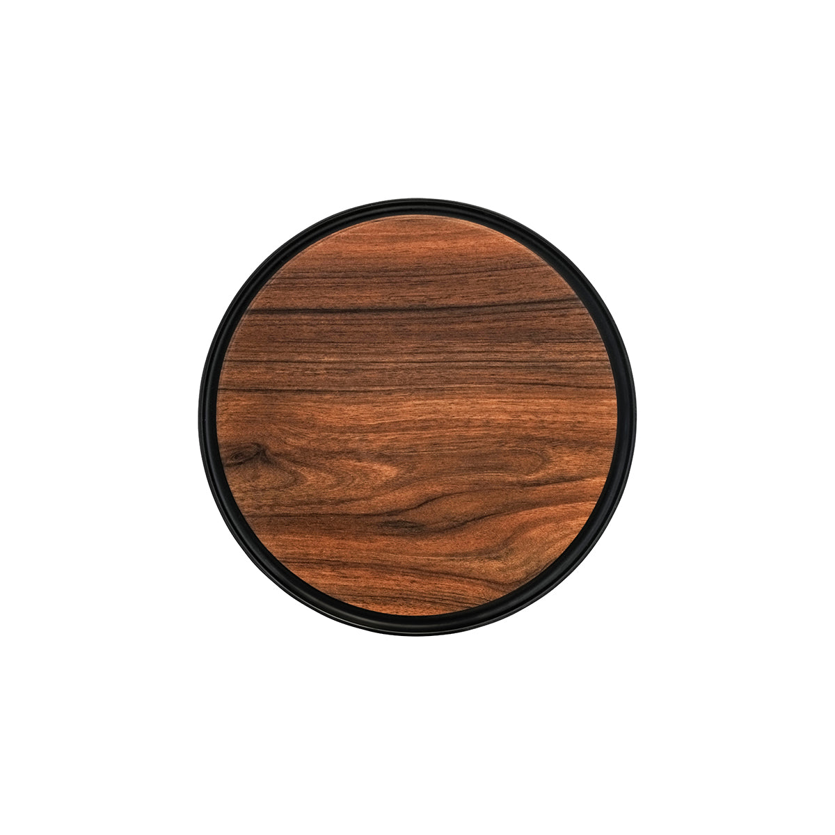 46627 Zicco Melamine Contempo Dark Round Tray 354x15mm Tomkin Australia Hospitality Supplies