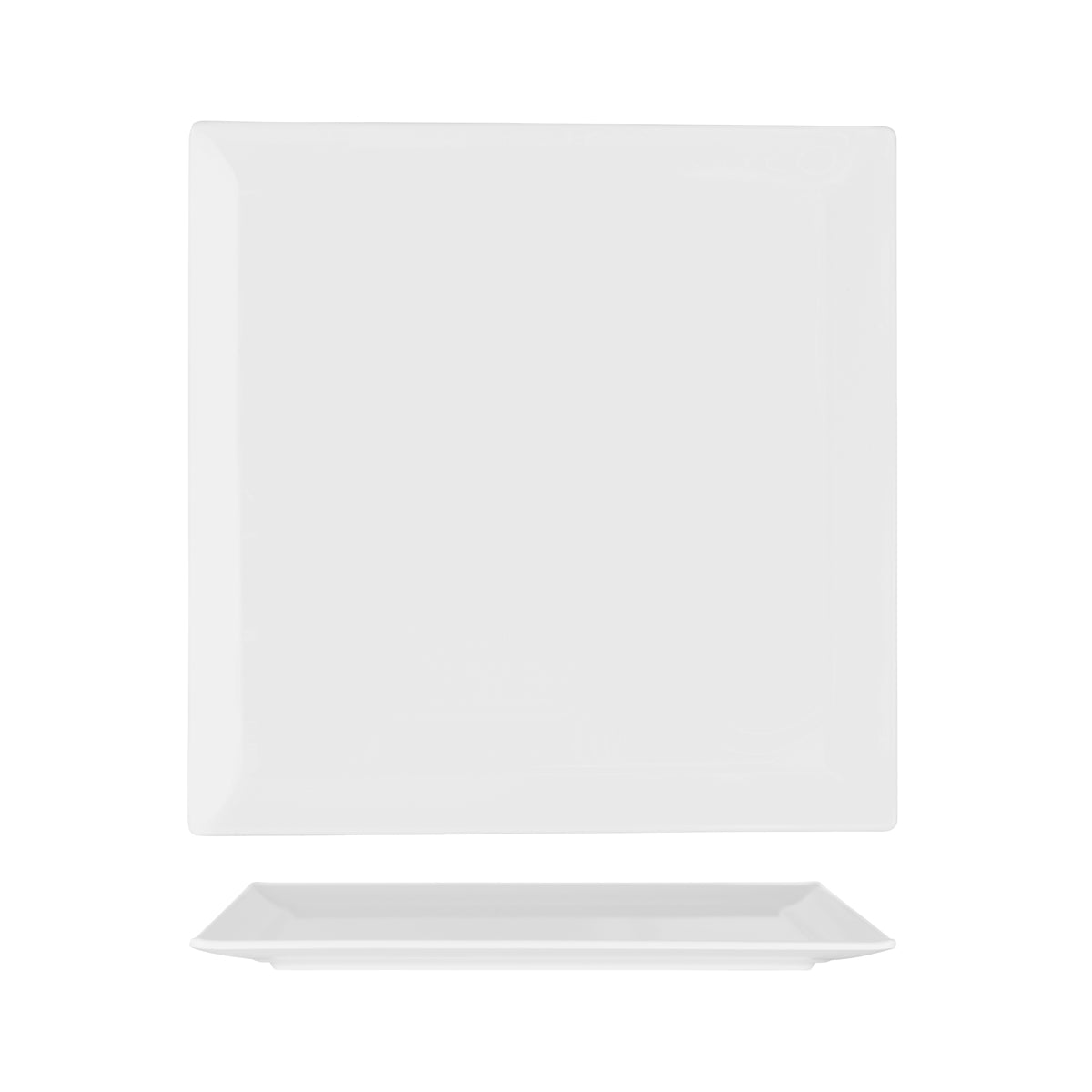 49088 Superware White Square Flat Plate 380x380mm Tomkin Australia Hospitality Supplies