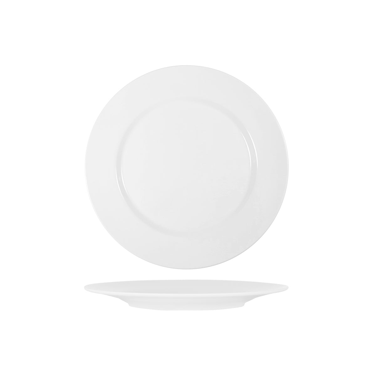 49103 Superware White Round Plate Wide Rim 230mm Tomkin Australia Hospitality Supplies