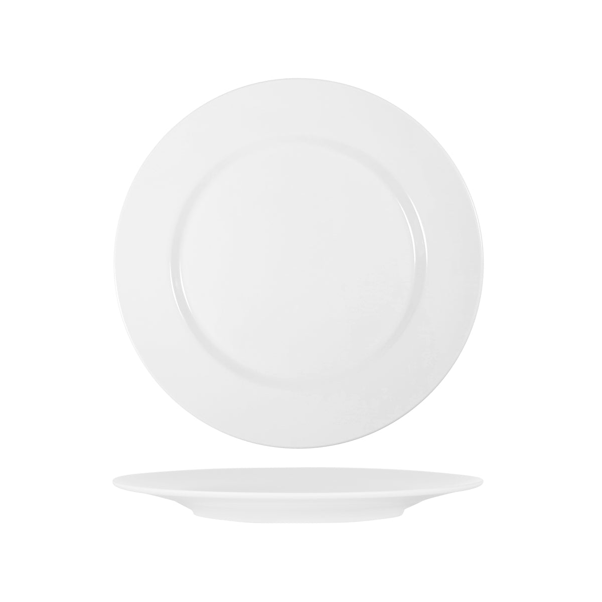 49104 Superware White Round Plate Wide Rim 260mm Tomkin Australia Hospitality Supplies