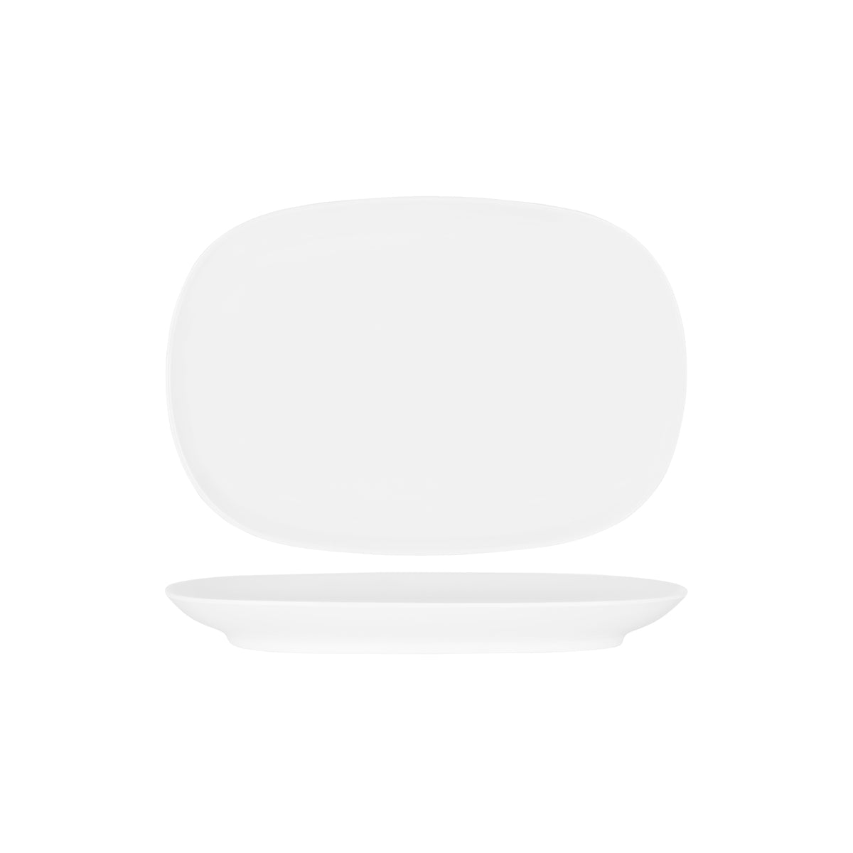 49255 Superware White Oval Coupe Deep Platter 280x190mm Tomkin Australia Hospitality Supplies