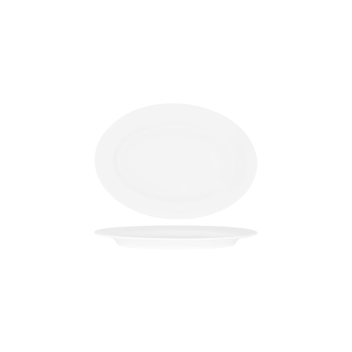 49640 Superware White Oval Rimmed Platter 24x160mm Tomkin Australia Hospitality Supplies
