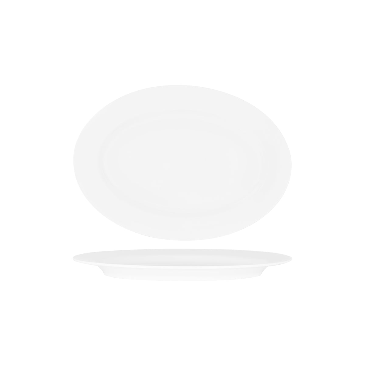 49641 Superware White Oval Rimmed Platter 300x220mm Tomkin Australia Hospitality Supplies