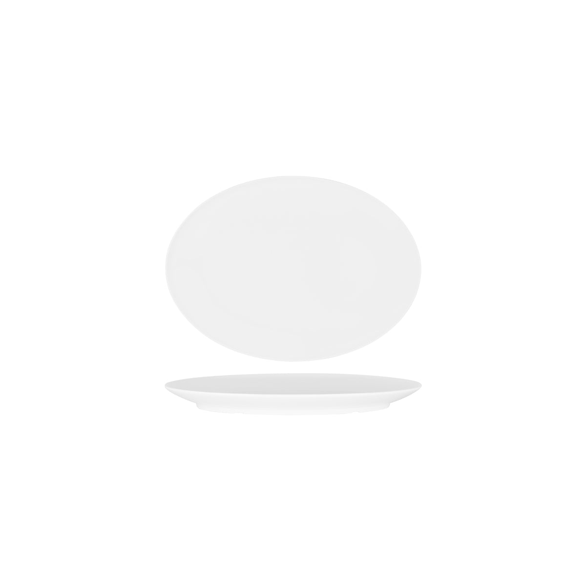 49650 Superware White Oval Platter Coupe 200x140mm Tomkin Australia Hospitality Supplies