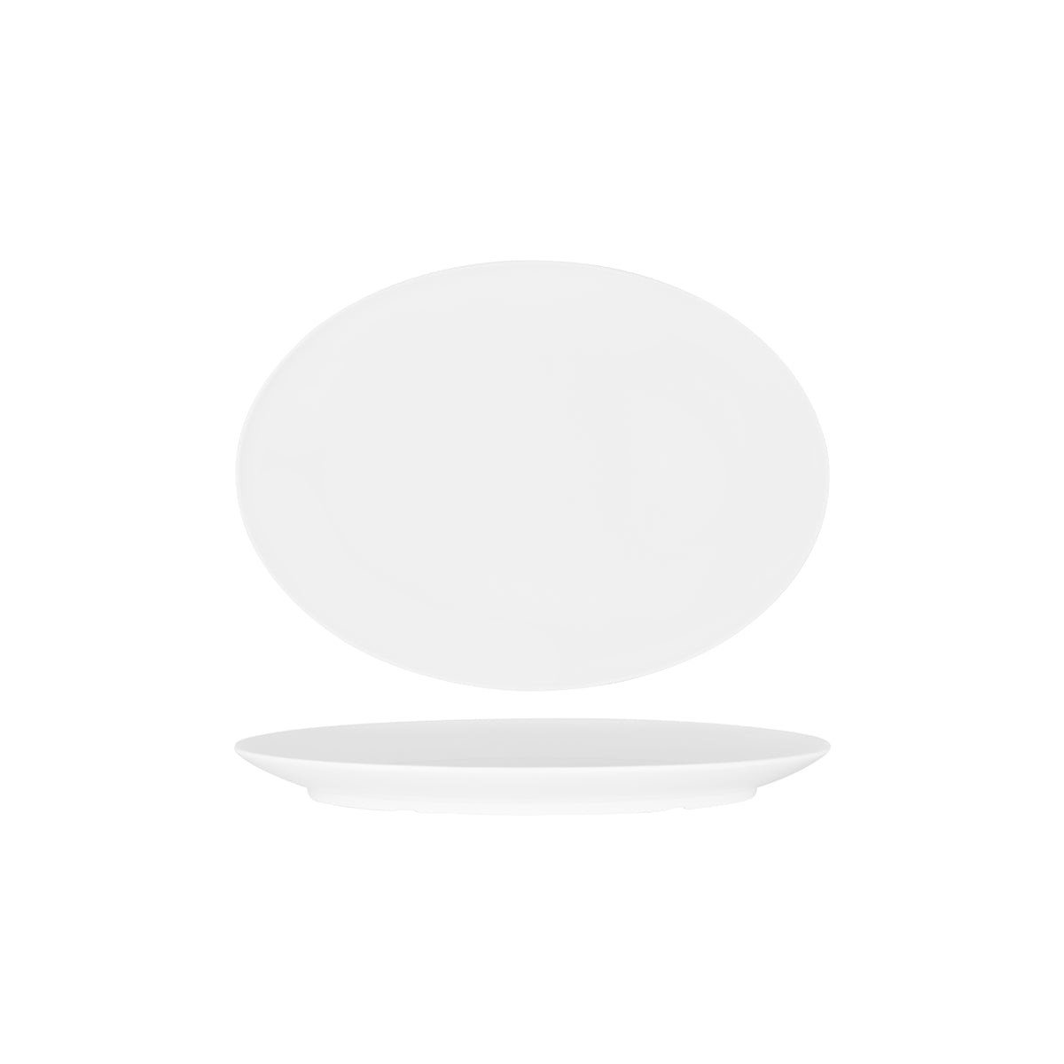 49654 Superware White Oval Coupe Platter 270x185mm Tomkin Australia Hospitality Supplies