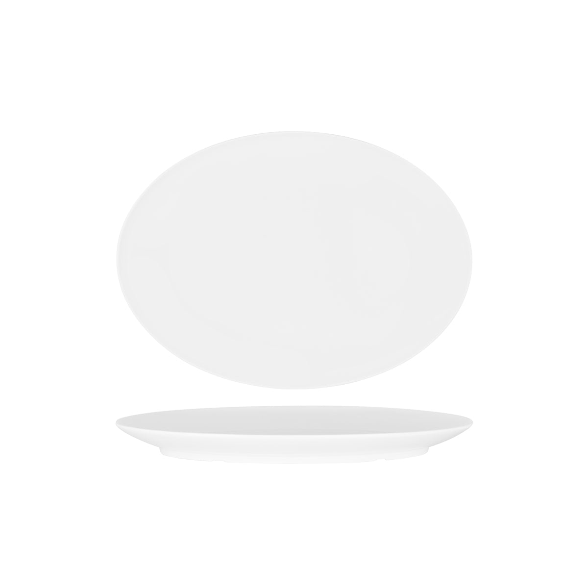 49656 Superware White Oval Coupe Platter 300x220mm Tomkin Australia Hospitality Supplies