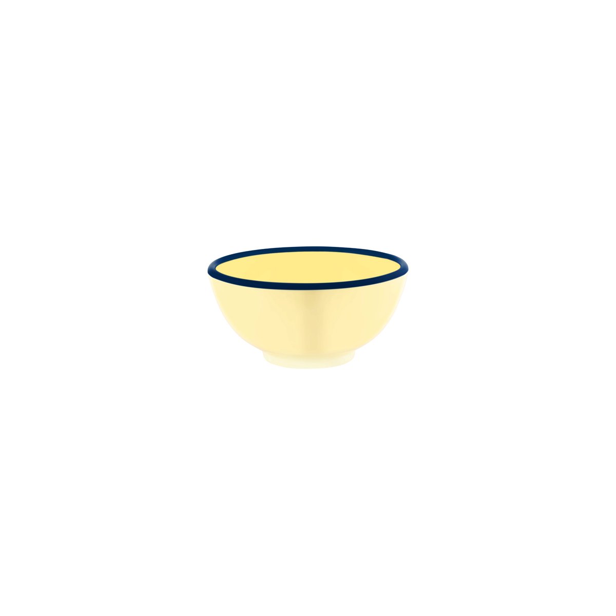 49925 JAB JAB Vintage Yellow / Blue Rim Round Bowl 125x65mm / 430ml Tomkin Australia Hospitality Supplies