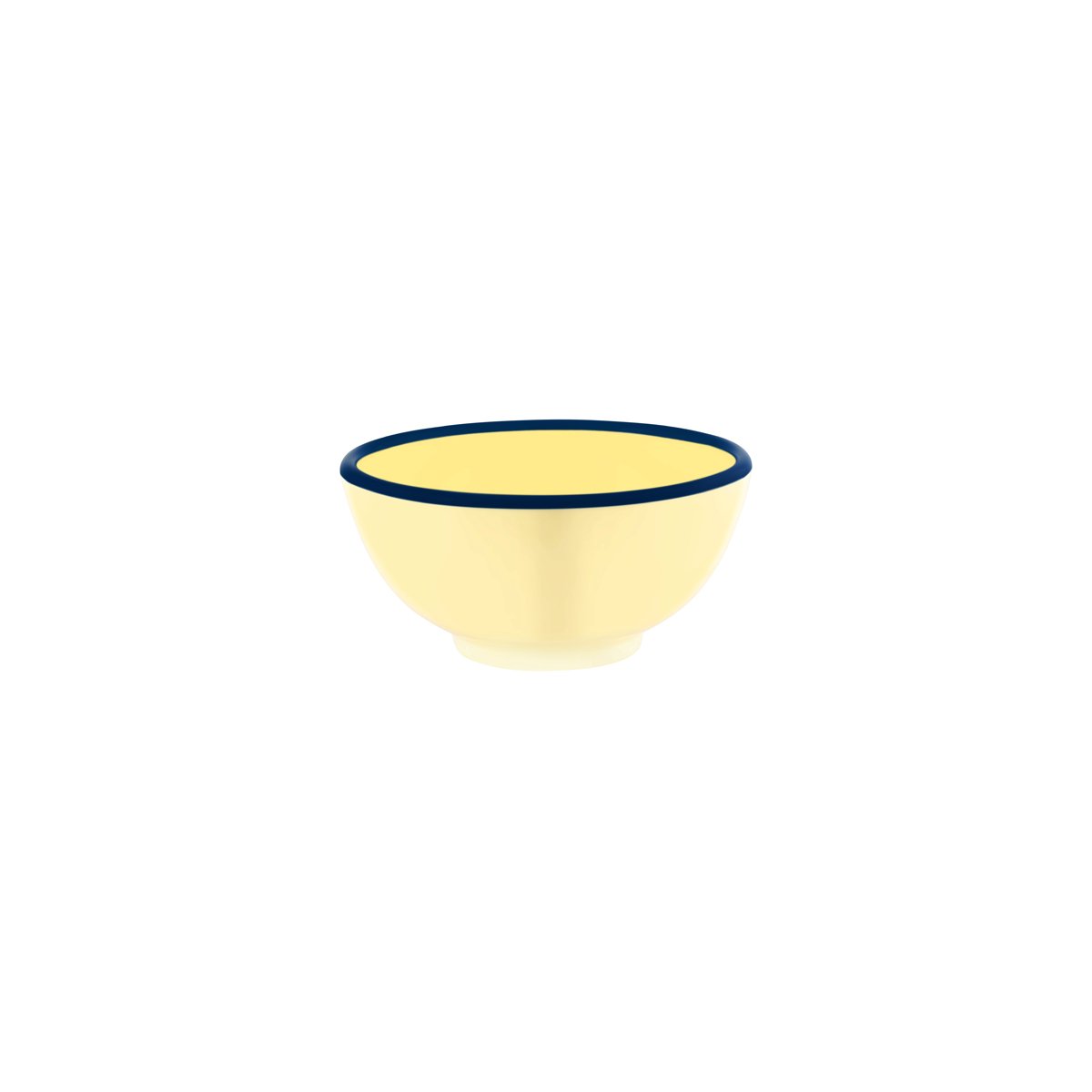 49926 JAB JAB Vintage Yellow / Blue Rim Round Bowl 150x70mm / 710ml Tomkin Australia Hospitality Supplies