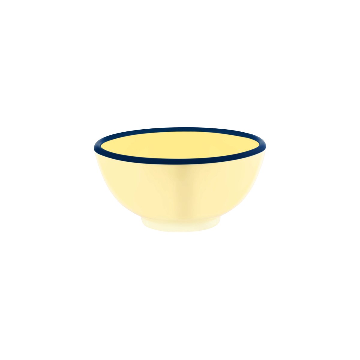 49927 JAB JAB Vintage Yellow / Blue Rim Round Bowl 175x80mm / 1100ml Tomkin Australia Hospitality Supplies