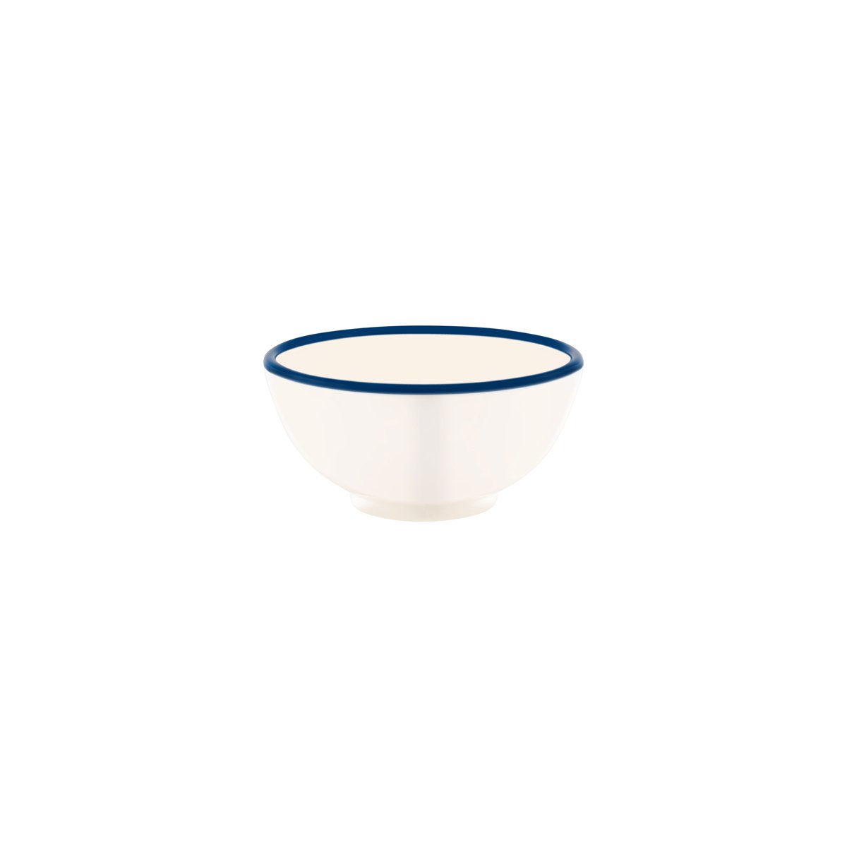 49936 JAB JAB Vintage Cream / Blue Rim Round Bowl 150x70mm / 710ml Tomkin Australia Hospitality Supplies