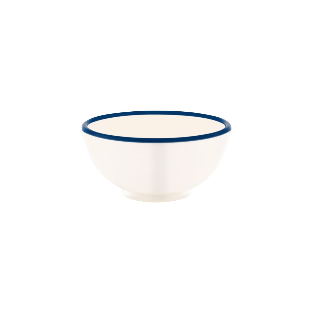 49937 JAB JAB Vintage Cream / Blue Rim Round Bowl 175x80mm / 1100ml Tomkin Australia Hospitality Supplies