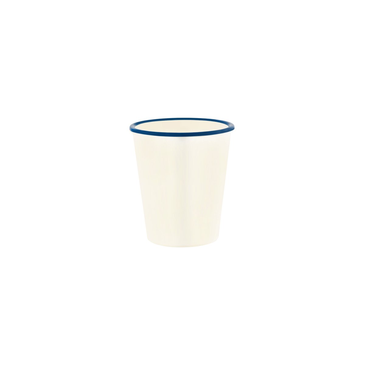 49939 JAB JAB Vintage Cream / Blue Rim Tumbler 270ml Tomkin Australia Hospitality Supplies
