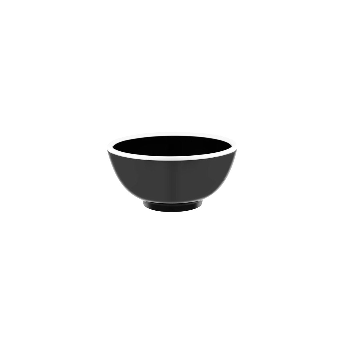 49946 JAB JAB Vintage Black / White Rim Round Bowl 150x70mm / 710ml Tomkin Australia Hospitality Supplies