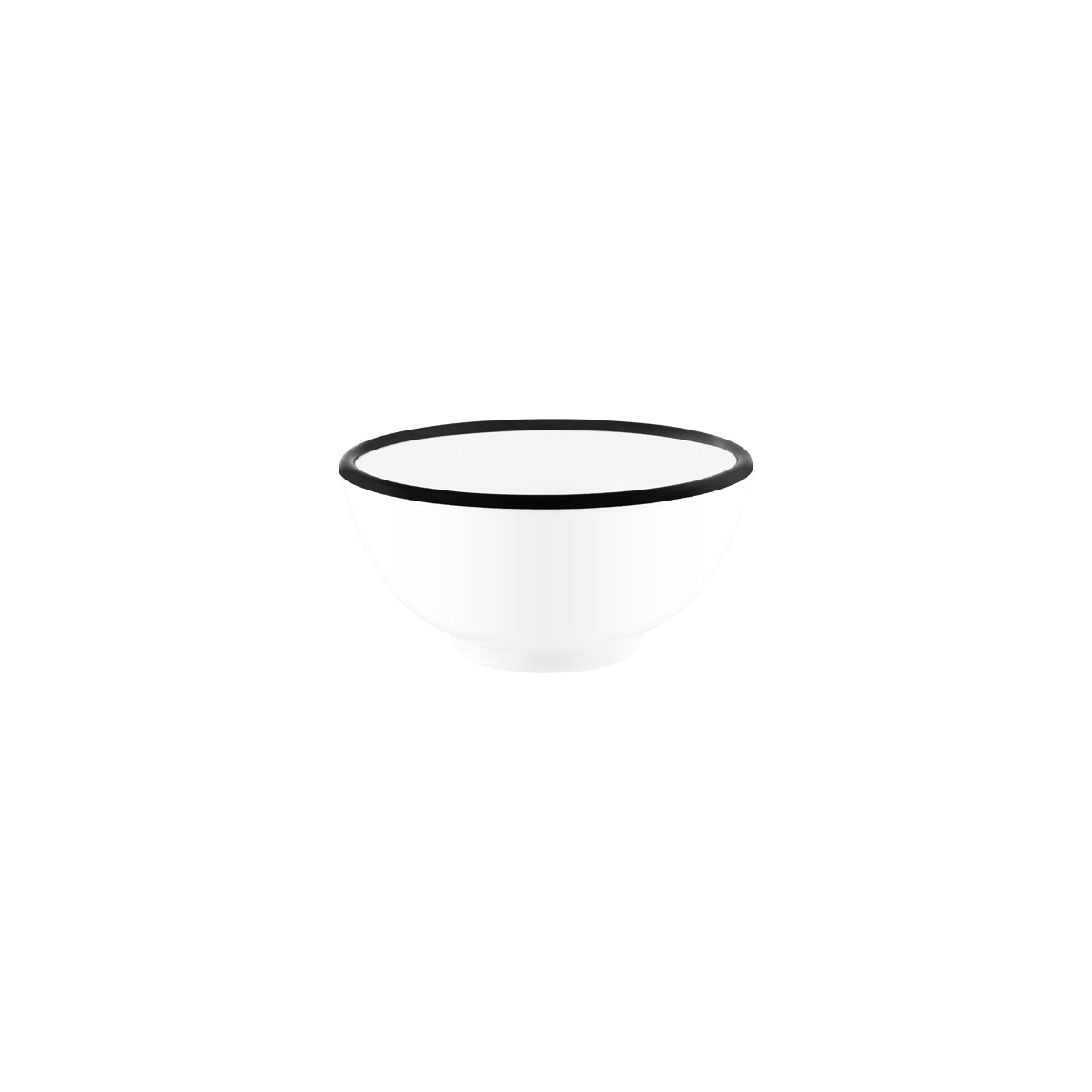49956 JAB JAB Vintage White / Black Rim Round Bowl 150x70mm / 710ml Tomkin Australia Hospitality Supplies