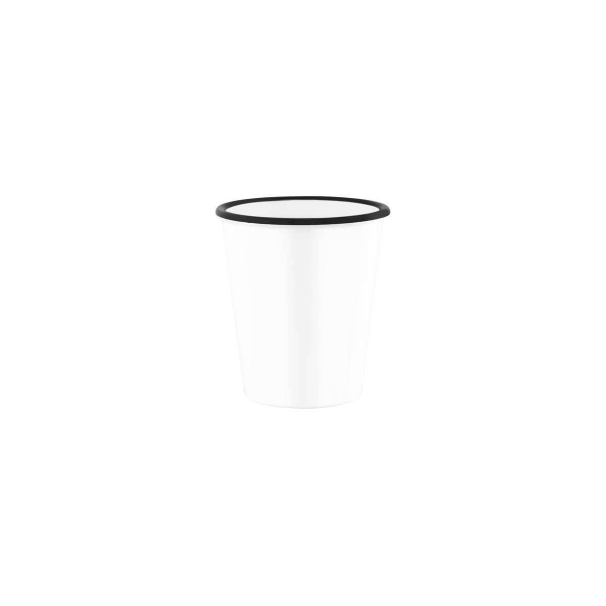 49959 JAB JAB Vintage White / Black Rim Tumbler 270ml Tomkin Australia Hospitality Supplies
