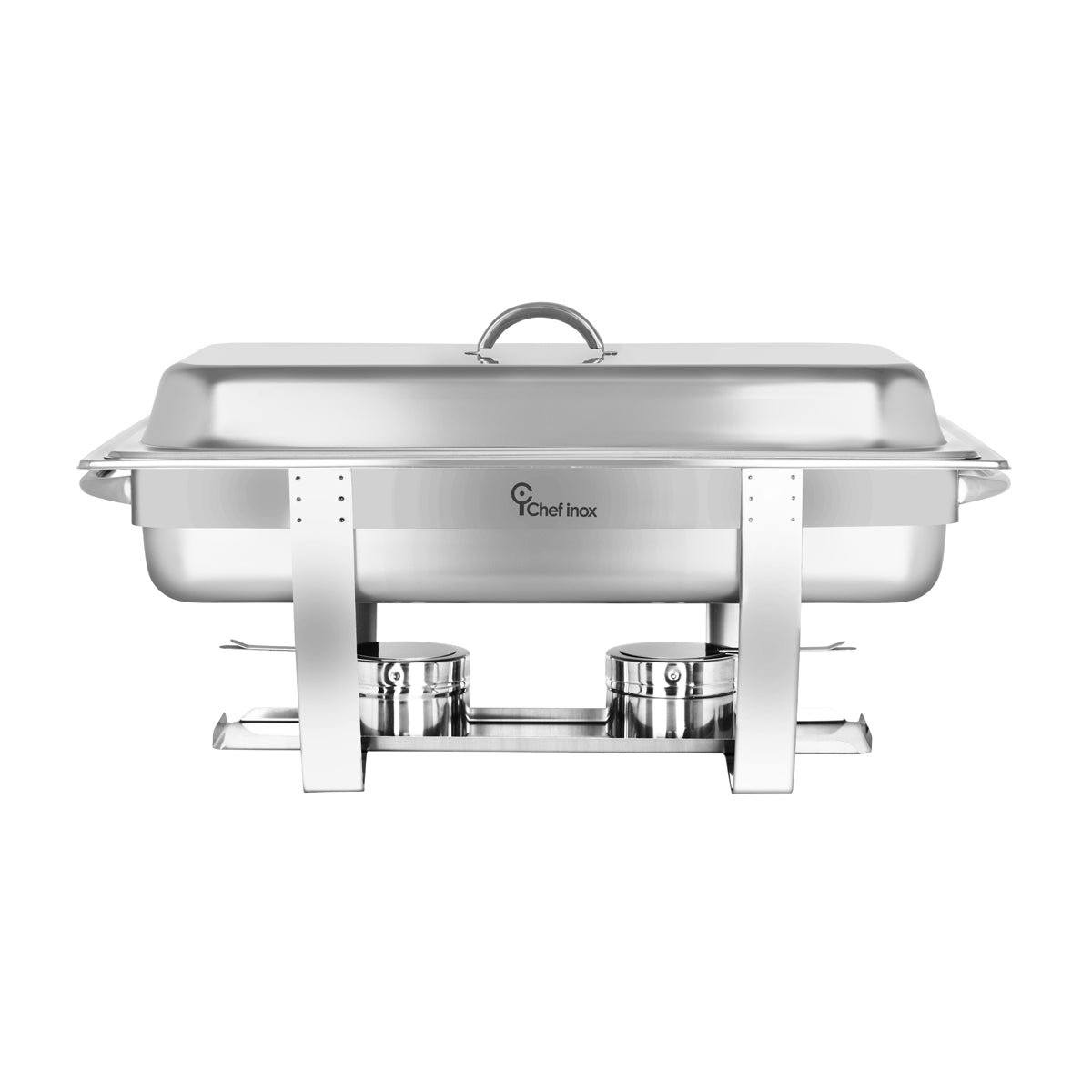 54801 Chef Inox Chafer Economy Stackable Stainless Steel 1/1 Size Tomkin Australia Hospitality Supplies