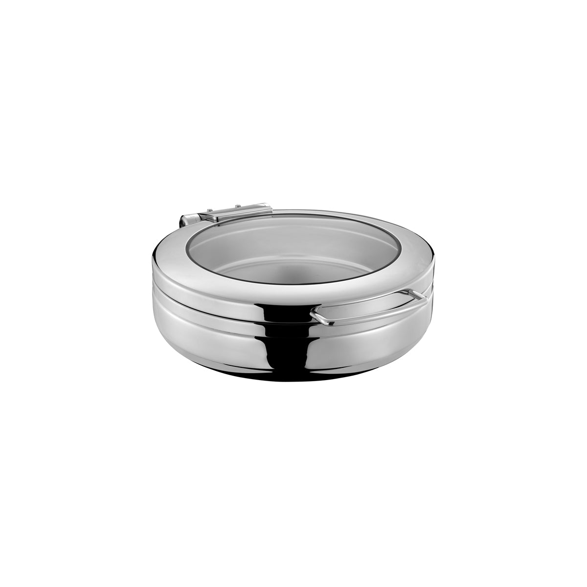 54906 Chef Inox Induction Chafer Round 18/8 Stainless Steel Large with Glass Lid Tomkin Australia Hospitality Supplies