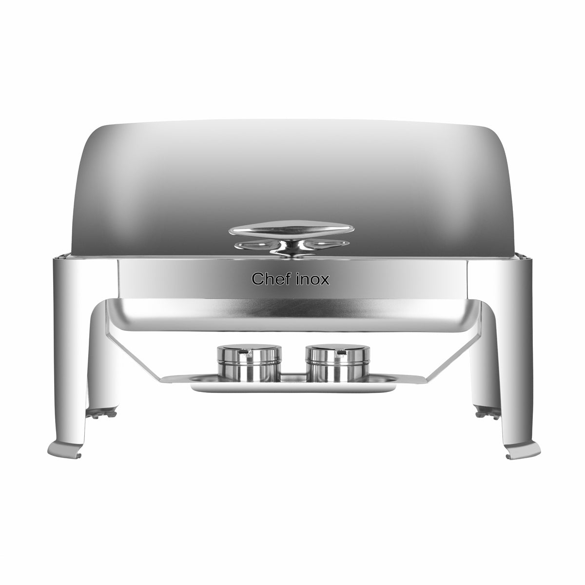 54961 Chef Inox Chafer Rectangular Stackable Stainless Steel Roll-Top  Tomkin Australia Hospitality Supplies