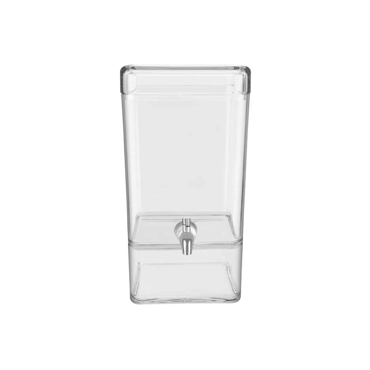 54970 Chef Inox Square Juice Dispenser Polypcarbonate 247x200x384mm / 7.5Lt Tomkin Australia Hospitality Supplies