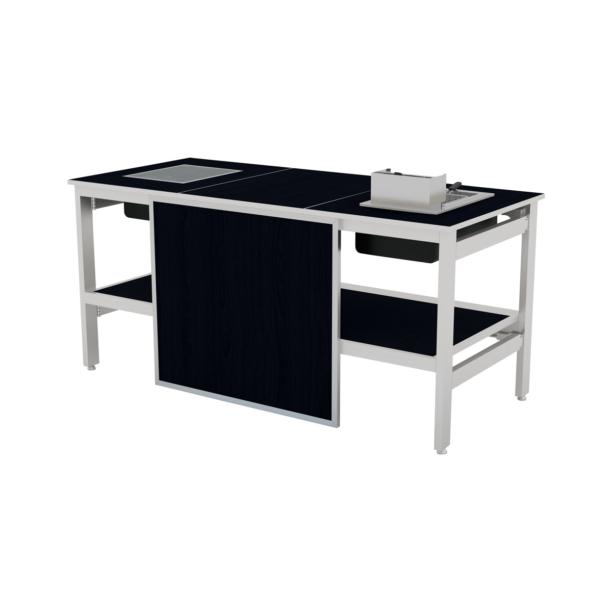 55201 Chef Inox Buffet Modular Deep Fryer Station Tomkin Australia Hospitality Supplies