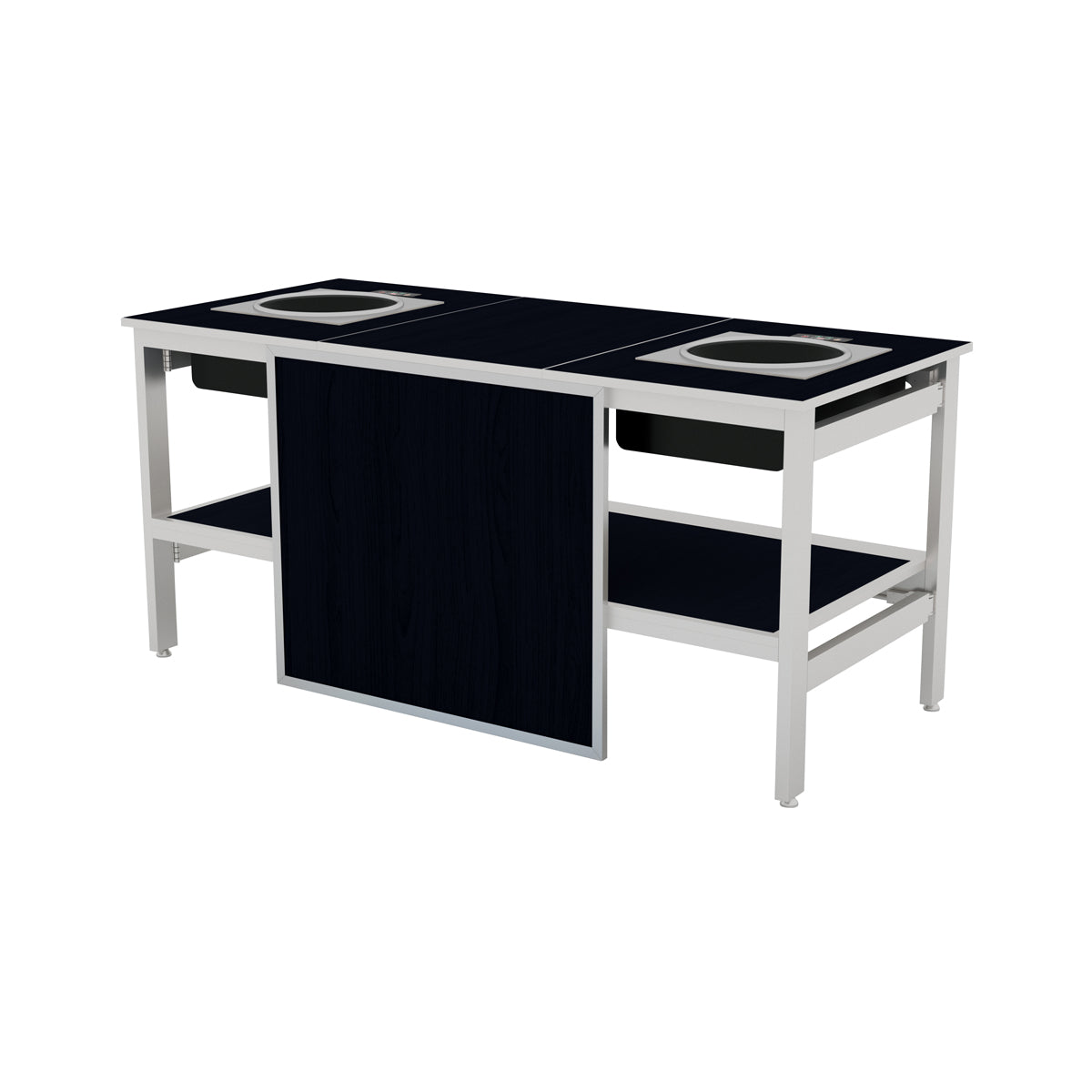 55209 Chef Inox Buffet Modular Induction Wok Station Tomkin Australia Hospitality Supplies