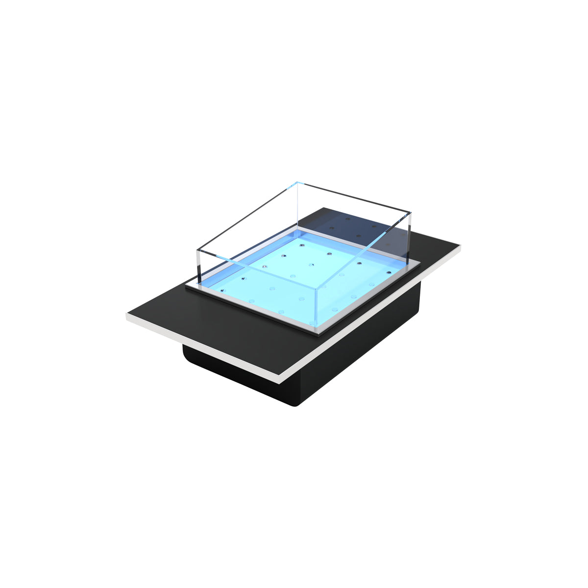 55248 Chef Inox Buffet Modular Insert 1/4 Size Ice Bin Tomkin Australia Hospitality Supplies