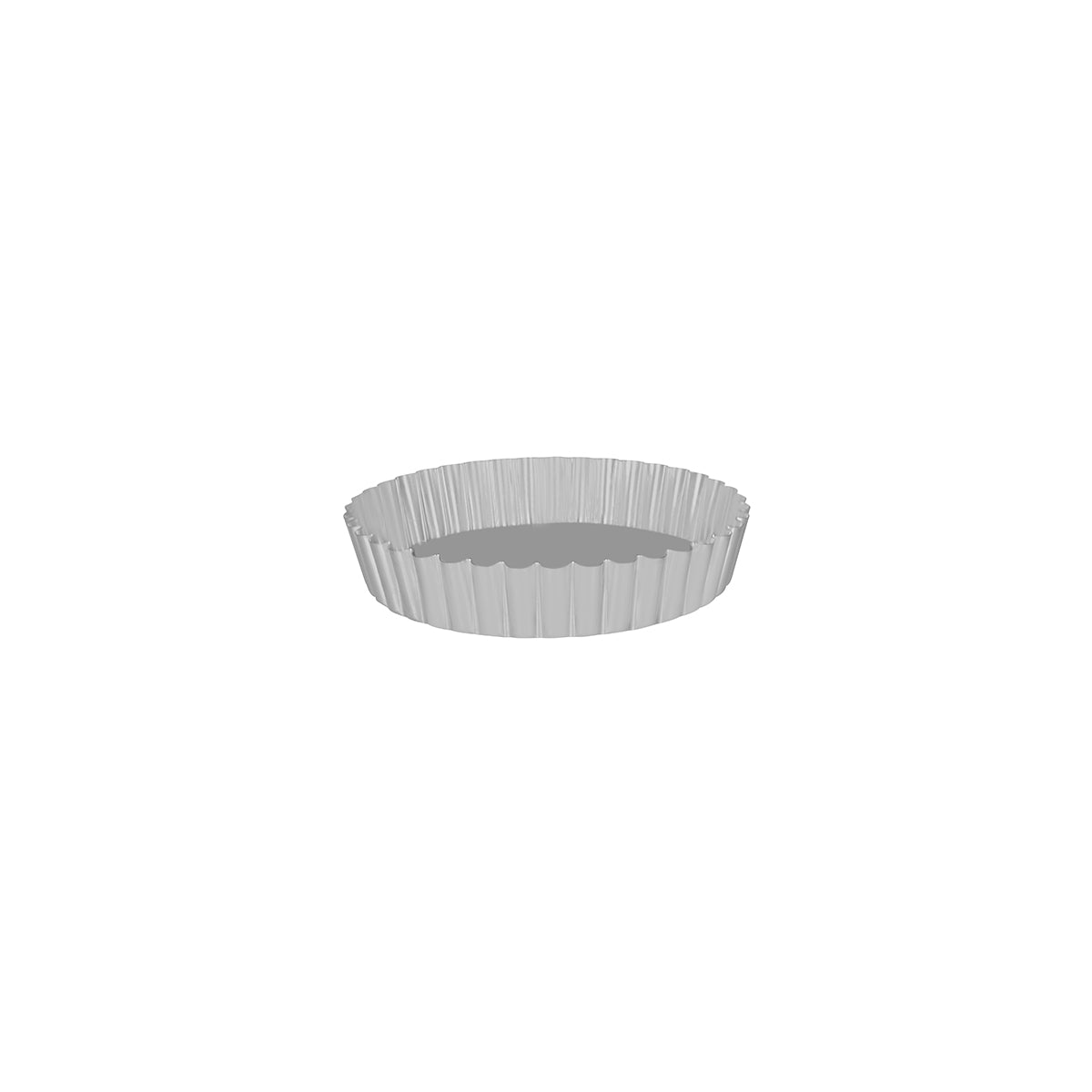 64025 Guery Cake Pan Round Fluted Loose Base 250x47mm Tomkin Australia Hospitality Supplies