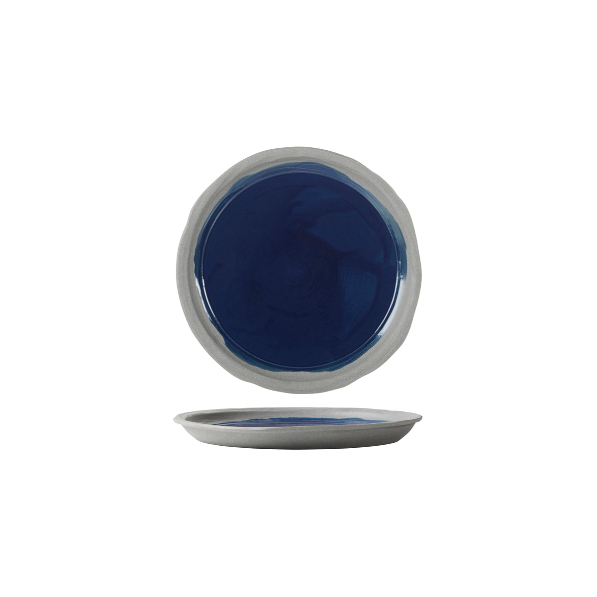 Revol No.W Indigo Blue Plate 220x18mm