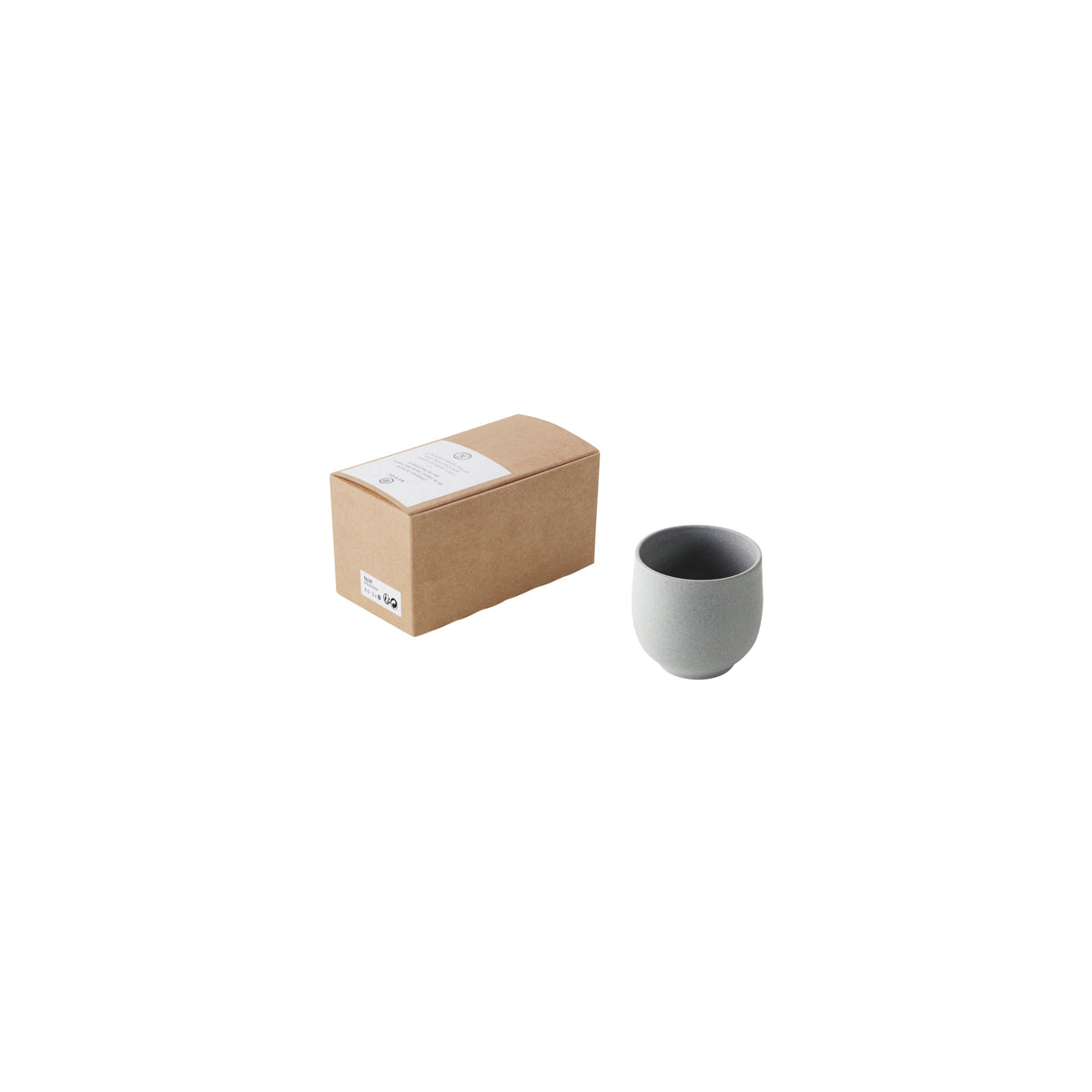 Revol No.W Matt Grey Recyclay 2 Cup Giftbox Set 135x70x70mm / 80ml