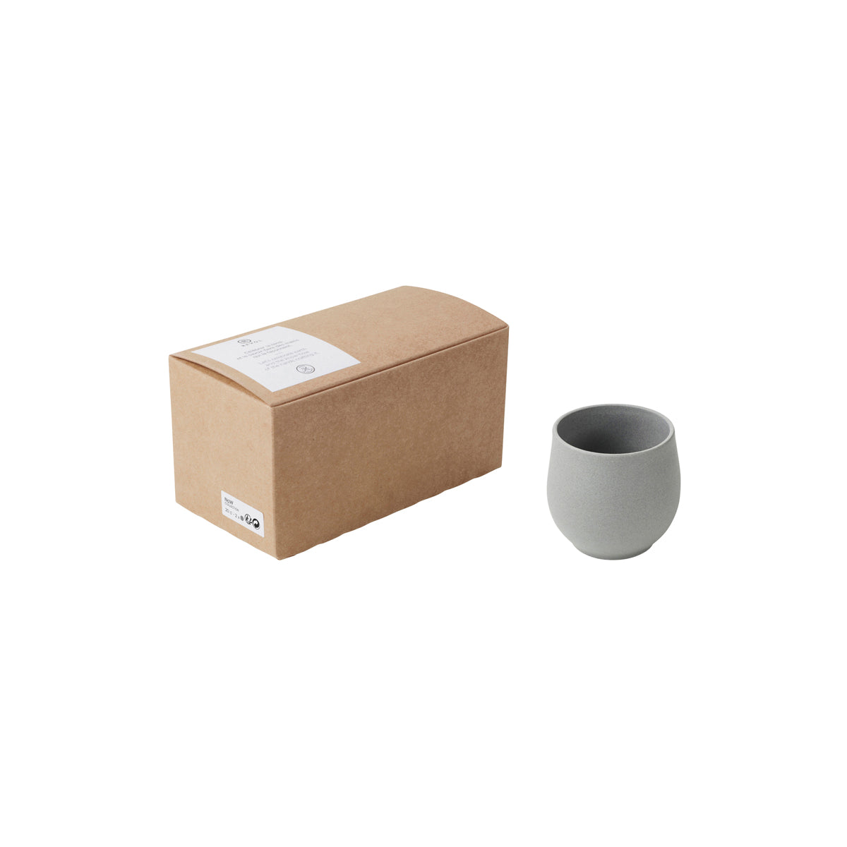 Revol No.W Matt Grey Recyclay 2 Cup Giftbox Set 175x90x90mm / 200ml