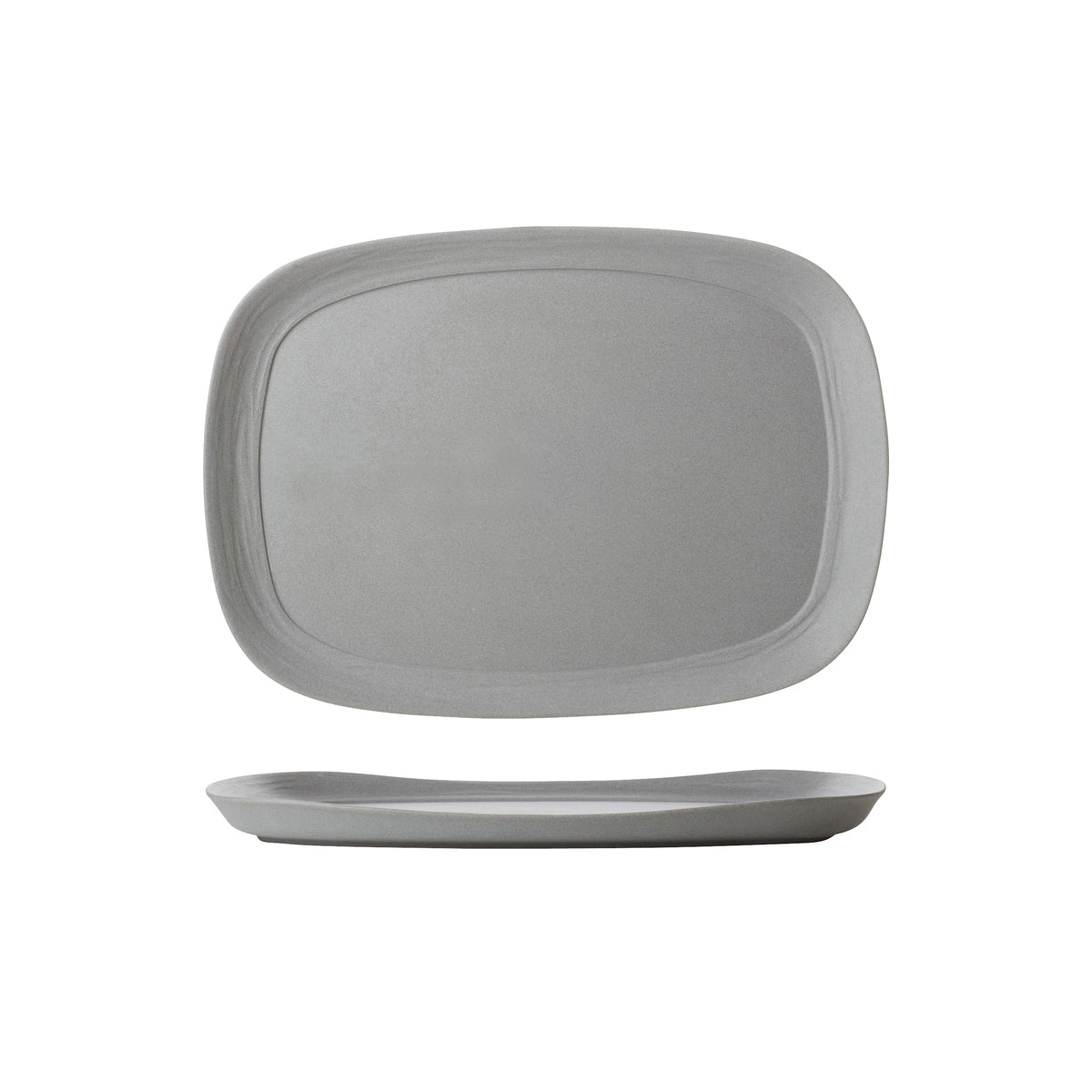 Revol No.W Matt Grey Recyclay Rectangular Plate 330x240x24mm