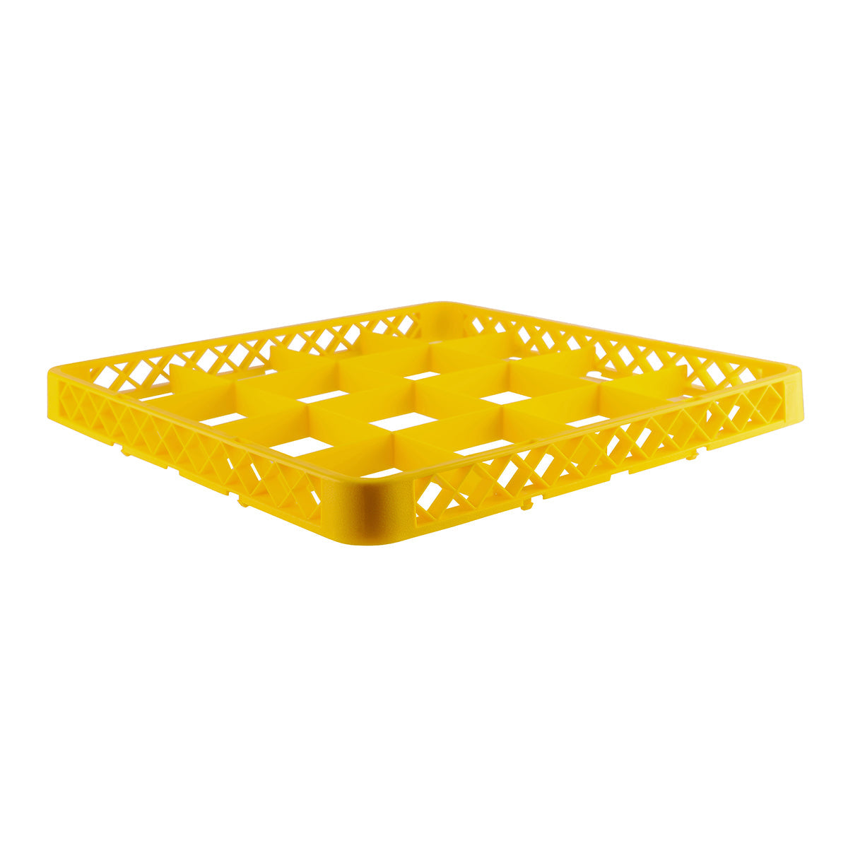 69817-Y Chef Inox Wash Rack Extender 16 Compartment Yellow 500x500x45mm Tomkin Australia Hospitality Supplies
