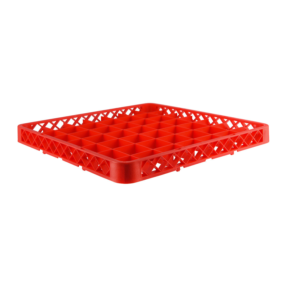 69850-RD Chef Inox Wash Rack Extender 49 Compartment Red 500x500x45mm Tomkin Australia Hospitality Supplies