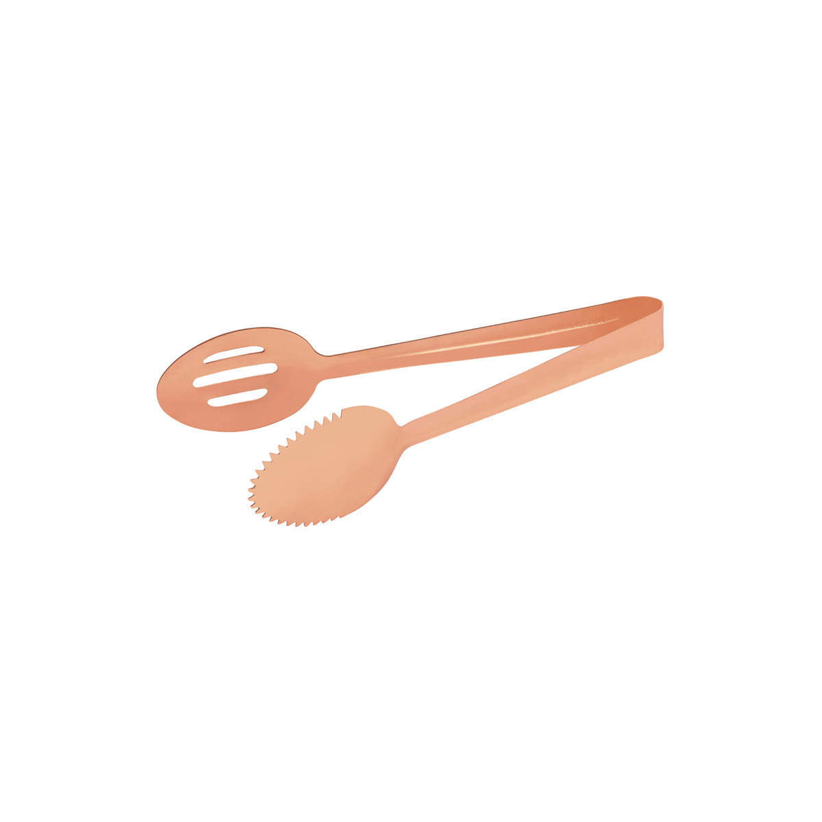 70274-C Tablekraft Tong Spoon One Side Slotted Copper 245mm Tomkin Australia Hospitality Supplies