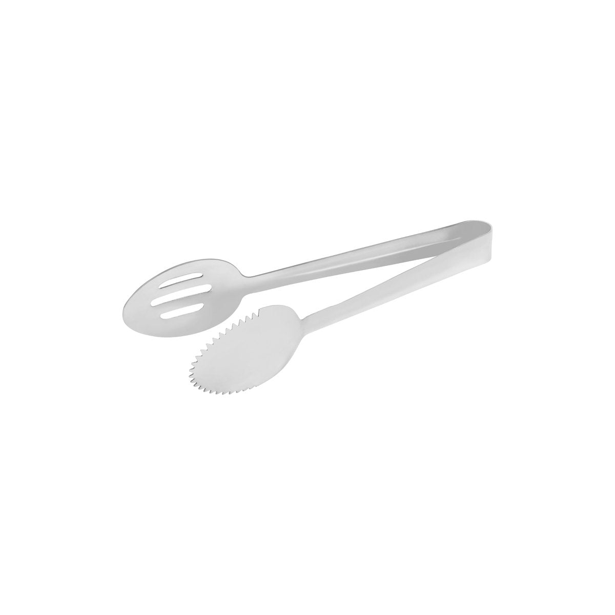 70274 Chef Inox Tong Round Spoon One Side Slotted 245mm Tomkin Australia Hospitality Supplies