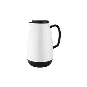 Event Vacuum Jug White / Glass Insert Push Lid 1.0Lt