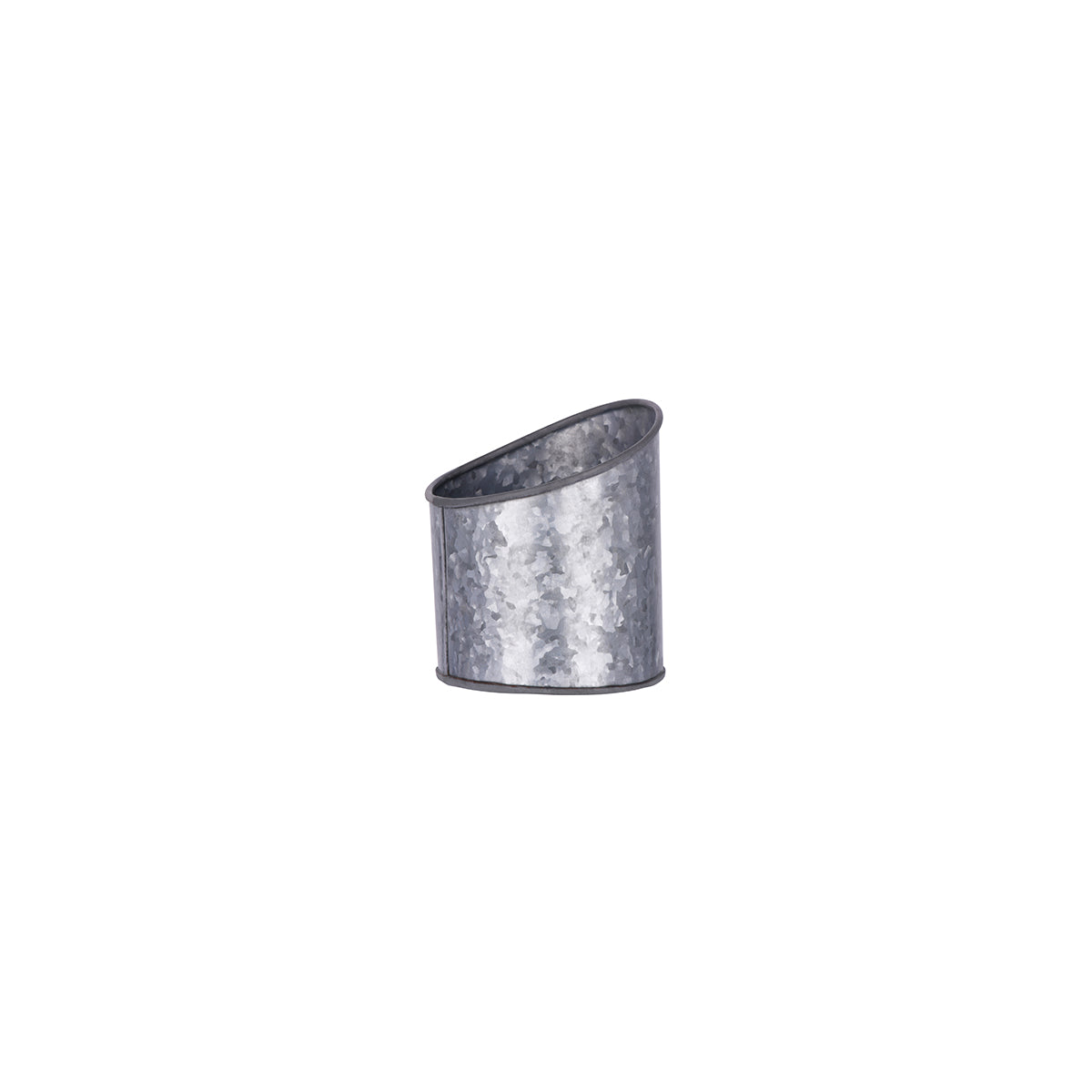 Coney Island Slant Galvanised Pot Plain 105x115mm