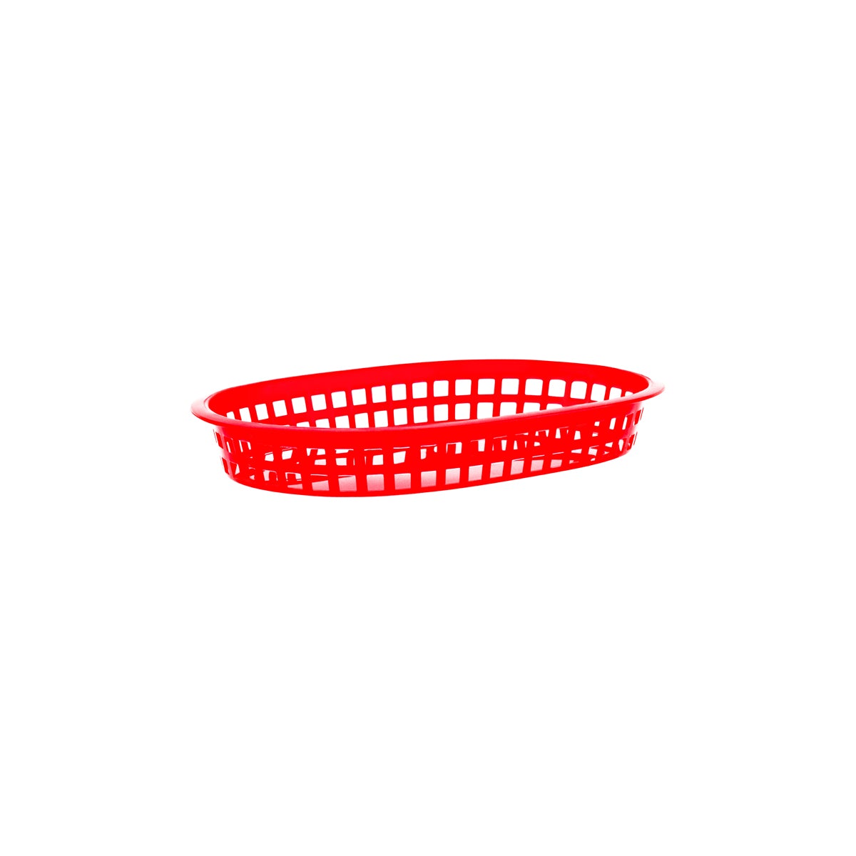78705 Chef Inox Coney Island Rectangular Serving Basket Plastic Red 270x180x40mm Tomkin Australia Hospitality Supplies