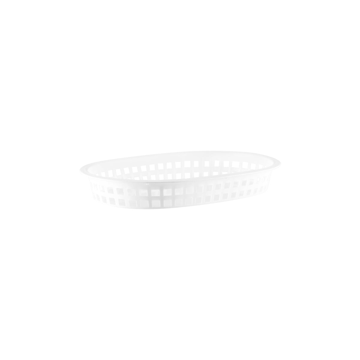 78706 Chef Inox Coney Island Rectangular Serving Basket Plastic White 270x180x40mm Tomkin Australia Hospitality Supplies