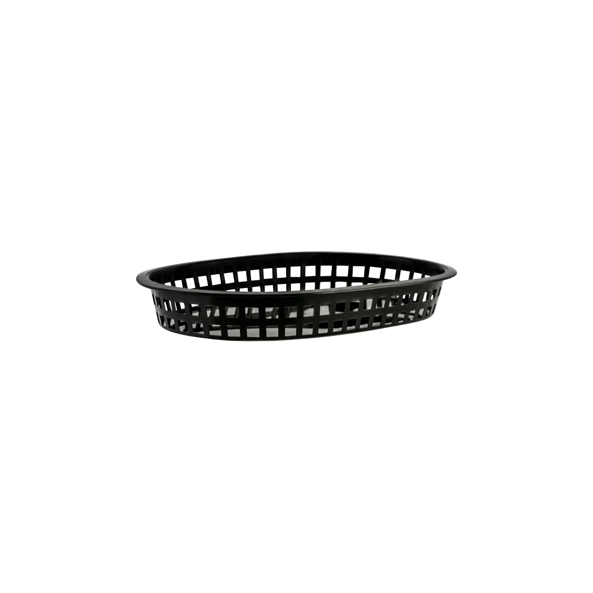 78707 Chef Inox Coney Island Rectangular Serving Basket Plastic Black 270x180x40mm Tomkin Australia Hospitality Supplies