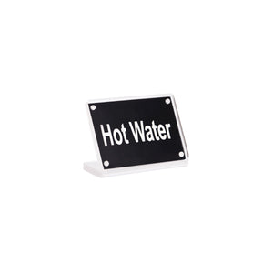 Buffet Sign Acrylic with Magnet Plate - Hot Water