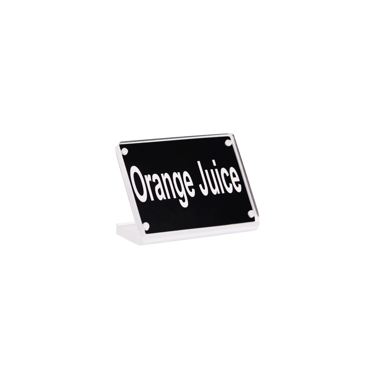 81321 Chef Inox Buffet Sign Acrylic with Magnet Plate - Orange Juice Tomkin Australia Hospitality Supplies