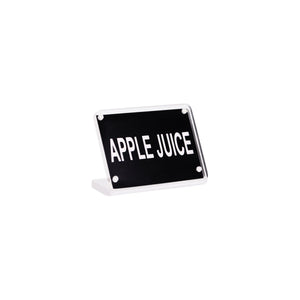 Buffet Sign Acrylic with Magnet Plate - Apple Juice