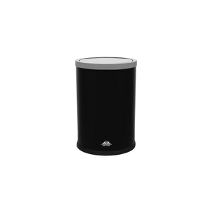 Round Bin with Swing Top Black 9Lt